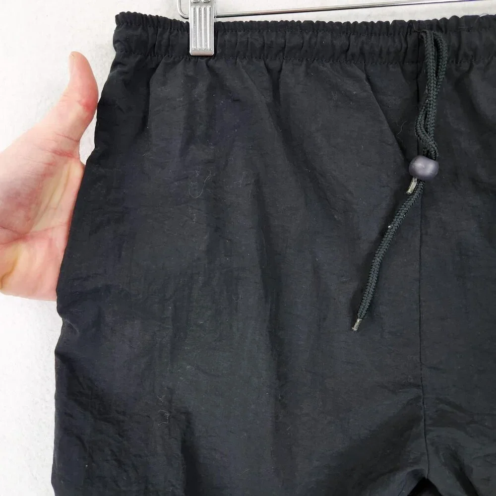 Ocean Equipment Pants Mens Small Black Vintage Track Windbreaker Joggers 90s